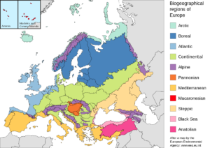 Régions biogéographiques en Europe